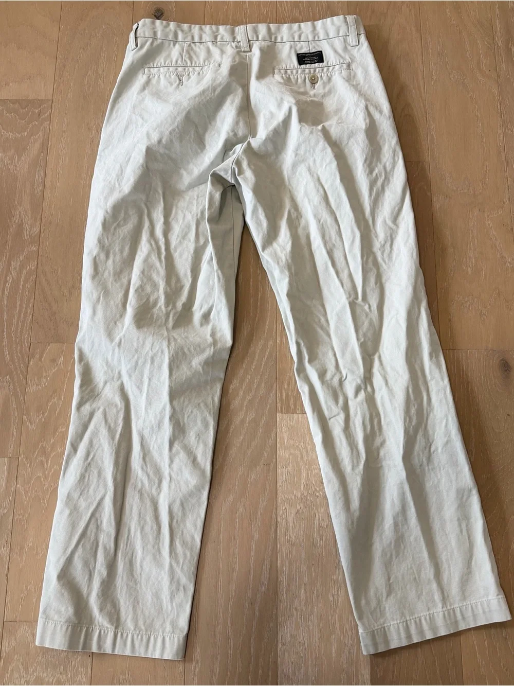 Men's Classic Cream Chino Pants